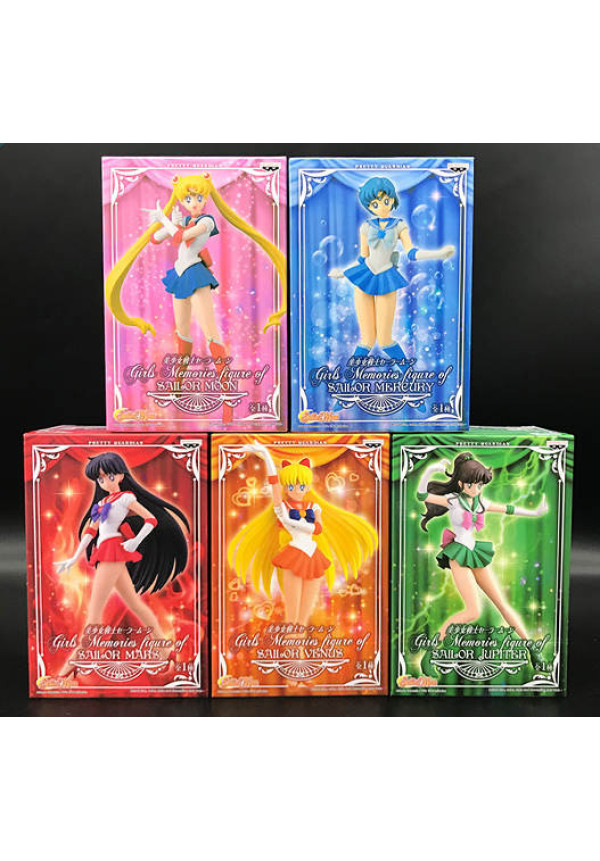 FULL PACK 5 FIGURAS. SAILOR MOON. GIRLS MEMORIES SERIES