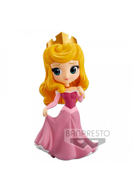 Disney Minifigura Q Posket Princess Aurora A (Pink Dress) 14 cm