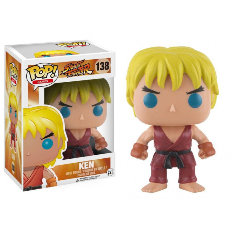 Street Fighter POP! Games Vinyl Figura Ken 9 cm