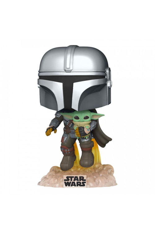 Star402 - Wars The Mandalorian POP! TV Vinyl Figura Mando Flying w/ Jet Pack 9 cm Figuras POP! Star Wars