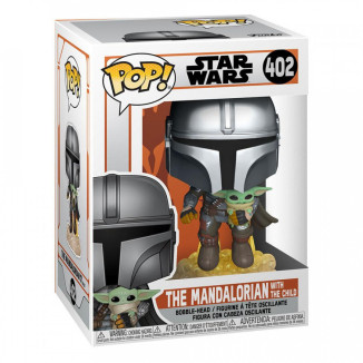 Star402 - Wars The Mandalorian POP! TV Vinyl Figura Mando Flying w/ Jet Pack 9 cm Figuras POP! Star Wars