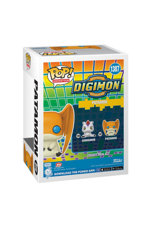 Digimon Figura POP! Animation Vinyl Patamon 9 cm